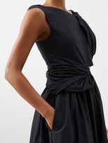Thumbnail for your product : Merlette New York Rhapsody Asymmetric Cotton-voile Midi Dress