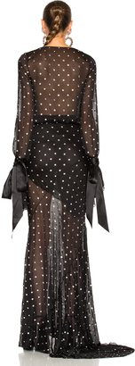 Alexandre Vauthier Embellished Plunging Gown