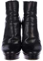 Thumbnail for your product : Jimmy Choo Leather Platform Ankle Boots