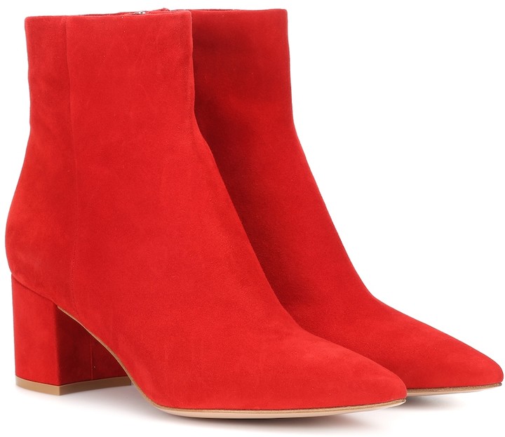 Red Suede Ankle Boots | Shop the world's largest collection of 
