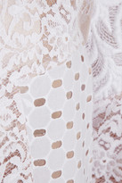 Thumbnail for your product : No.21 Genie lace, broderie anglaise and embroidered jacket
