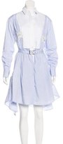 Thumbnail for your product : Sacai Pinstripe Belted Shirtdress