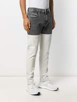 Thumbnail for your product : Diesel two tone slim-fit jeans
