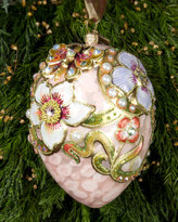 Thumbnail for your product : Jay Strongwater Floral & Cabochon Oval Christmas Ornament