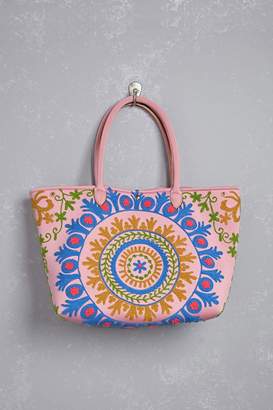 Forever 21 Raj Large Embroidered Tote