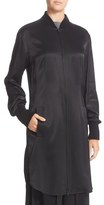 Thumbnail for your product : DKNY Women's Ribbed Trim Long Jacket