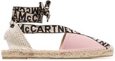Thumbnail for your product : Stella McCartney Logo-Tape Lace-Up Espadrilles