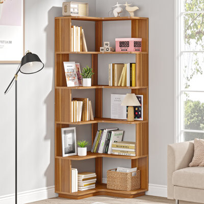 Nyajiah Corner Bookcase - Thumbnail 2