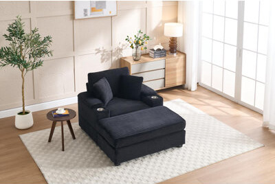 Everly Quinn Upholstered Chaise Lounge Sofa