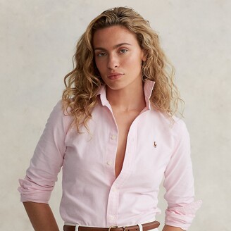 Ralph Lauren Slim Fit Cotton Oxford Shirt - ShopStyle Tops
