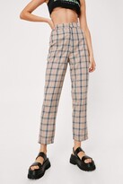 Thumbnail for your product : Nasty Gal Womens Let's Take a Rain Check Tapered trousers - Beige - 8