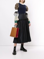 Thumbnail for your product : Enfold High Waisted Pleated Skirt