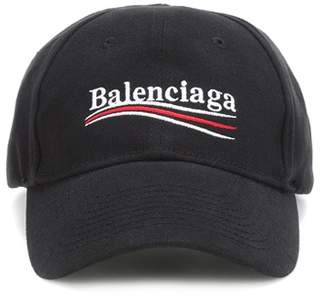Balenciaga Embroidered cotton baseball cap