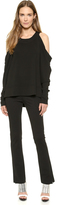 Thumbnail for your product : Donna Karan Long Sleeve Cold Shoulder Tunic