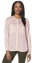 Thumbnail for your product : Mossimo Womens Long Sleeve Zip Pocket Top - Assorted Colors