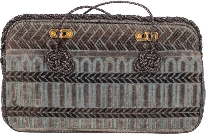 Roberta Di Camerino Two-tone Velvet Handbag