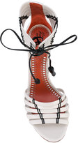 Thumbnail for your product : Santoni tie-up heeled sandals