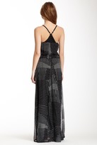 Thumbnail for your product : Gypsy 05 Gypsy05 Geo Pinstripe Silk Maxi Dress