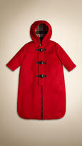 Thumbnail for your product : Burberry Baby Wool Hooded Duffle Pouch