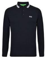 Thumbnail for your product : HUGO BOSS Green GREEN Trim Collar Long Sleeved Polo