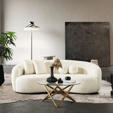 Thumbnail for your product : Lark Manor Kathrina 91'' French Boucl Curved Sofa