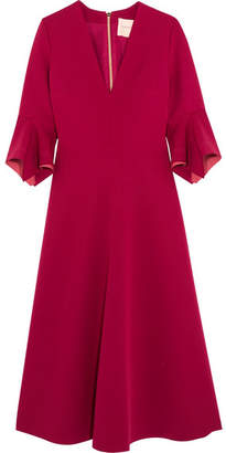 Roksanda Linaria Crepe Midi Dress - Red