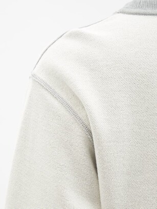 Loewe Anagram-embroidered Cotton-jersey Sweatshirt - Grey