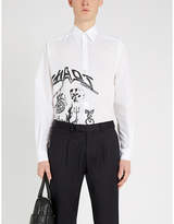Thumbnail for your product : Givenchy Illustrated slim-fit cotton shirt