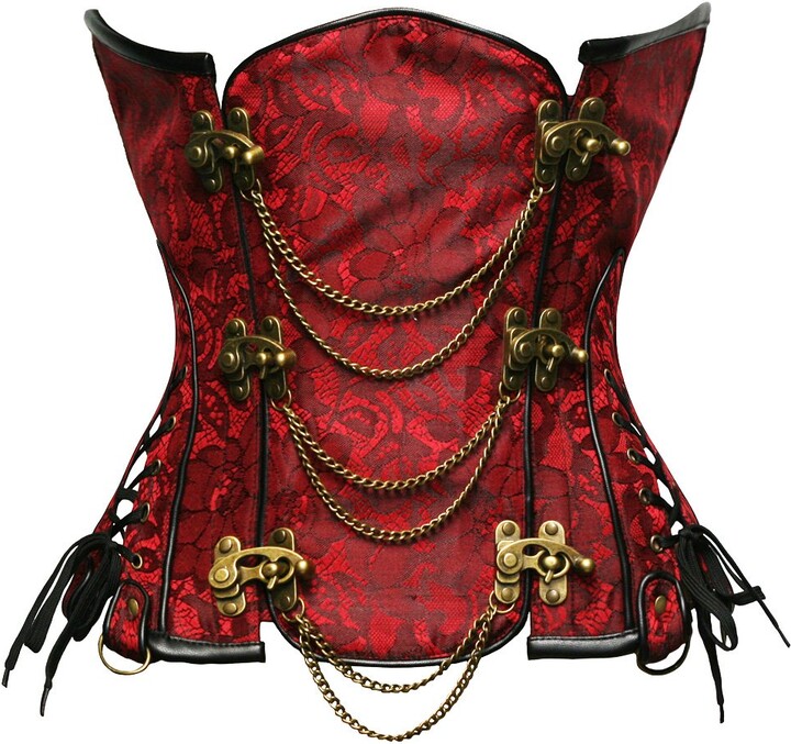 Bslingerie® Gothic Punk Steel Boned Faux Leather Underbust Waist