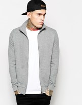 Thumbnail for your product : ASOS Zip Up Jacket In Jersey With Number 3 Print