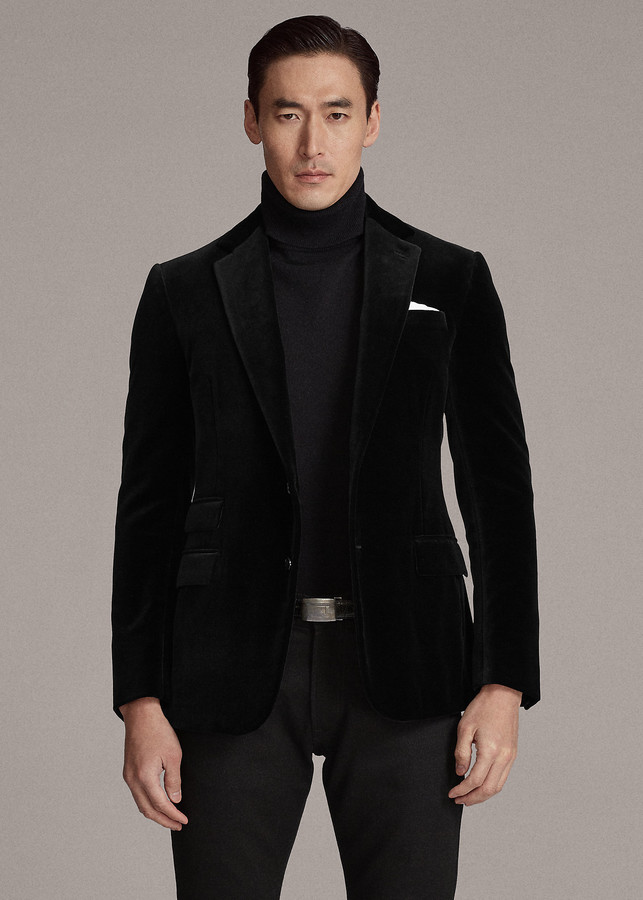 Ralph Lauren Kent Velvet Dinner Jacket ShopStyle Outerwear