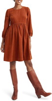 Thumbnail for your product : Madewell Corduroy Puff Sleeve Minidress