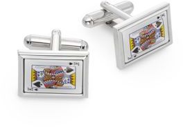 Saks Fifth Avenue King Playing Card Cuff Links