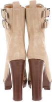 Thumbnail for your product : Michael Kors Suede Platform Ankle Boots