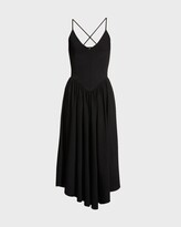 Thumbnail for your product : KHAITE Mila Fit-And-Flare Midi Dress