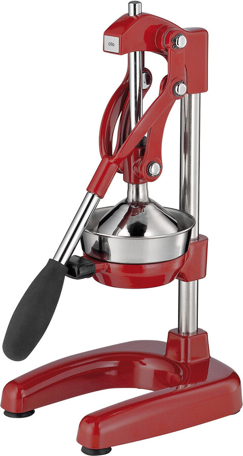 Cilio Amalfi Commercial Grade Manual Citrus Juicer, Extractor, and Juice Press, Red