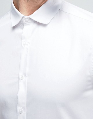 ASOS Regular Fit Egyptian Cotton Shirt With Double Cuff