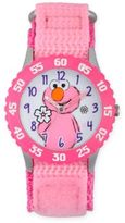 Thumbnail for your product : Sesame Street Elmo Children's Flower Time Teacher Watch in Pink Plastic w/Pink Nylon Strap