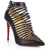 Thumbnail for your product : Christian Louboutin Gortik Multi-Strap Leather Ankle Boots