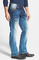 Thumbnail for your product : Rock Revival 'Alternative' Straight Leg Jeans (Evan)
