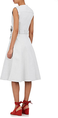 Derek Lam Women's Cotton-Blend Belted Sleeveless Dress