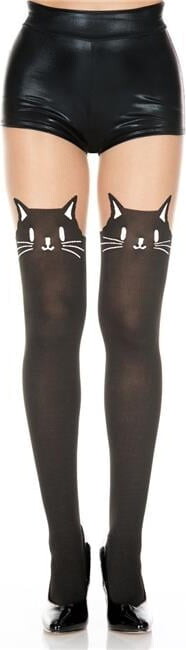 Music Legs Floral print panty and leg gar