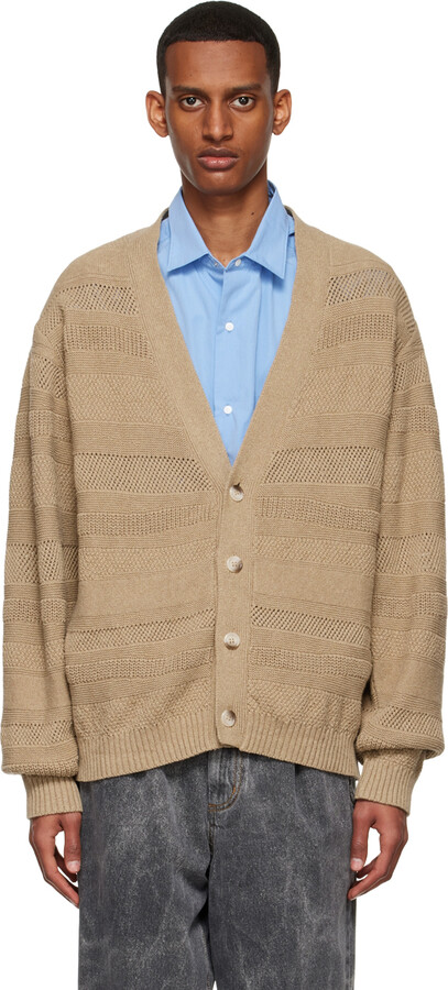 mfpen Beige Recycled Cotton Cardigan - ShopStyle