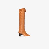 Thumbnail for your product : Isabel Marant brown Remko 40 Western leather boots