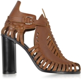 Thumbnail for your product : Proenza Schouler Brown Woven Leather Sandal
