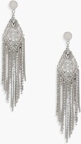 Thumbnail for your product : boohoo Statement Boho Plate Chain Earrings