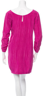 Loeffler Randall Silk Three-Quarter Sleeve Dress