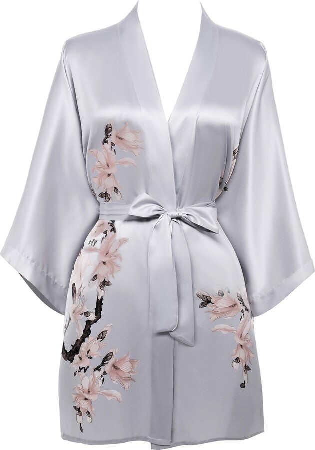 cheap silk dressing gown