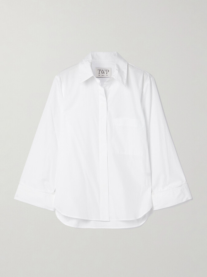 TWP - Boyfriend Cotton-poplin Shirt - White