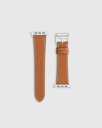 Bluebonnet French Leather Apple Watch Band, - 42,44,45mm